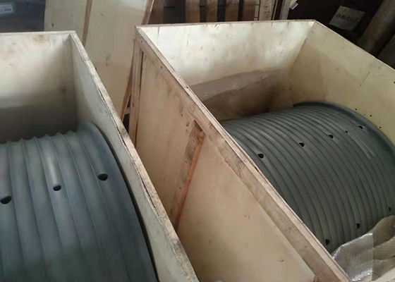 उच्च शक्ति स्टील बड़े व्यास चरखी ड्रम नालीदार आस्तीन पूरी तरह से Machined है